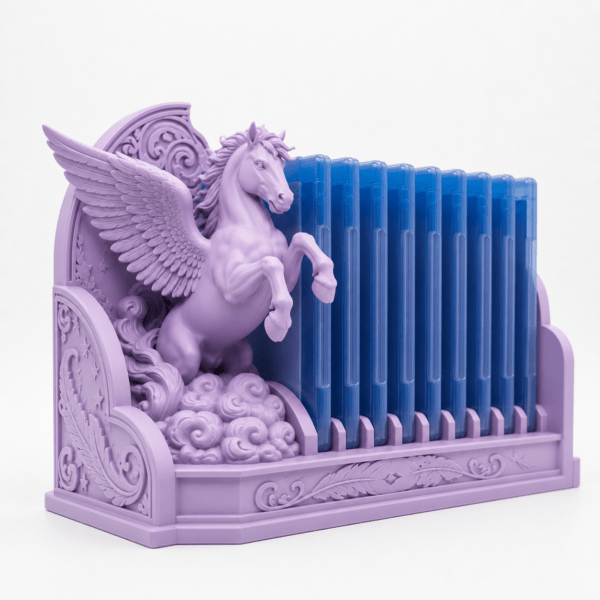 Euroanime Lavender Pegasus Collector Case Dock – physical 3D-printed storage accessory